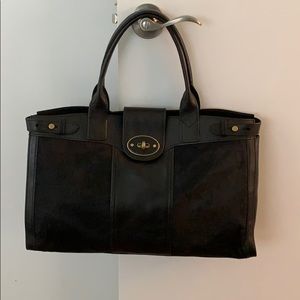 Black Fossil Tote/Weekender